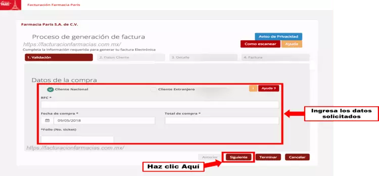 facturacion en farmacia paris 2