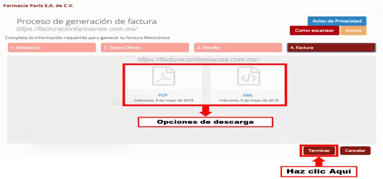 facturacion en farmacia paris 6