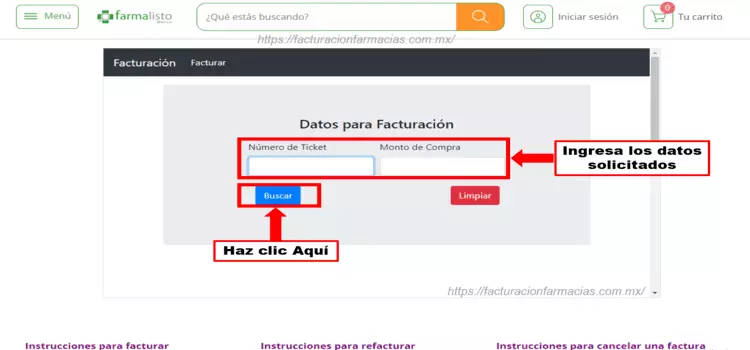 facturacion en farmalisto 2