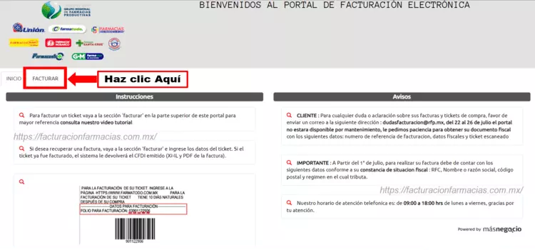 facturacion en farmatodo 2