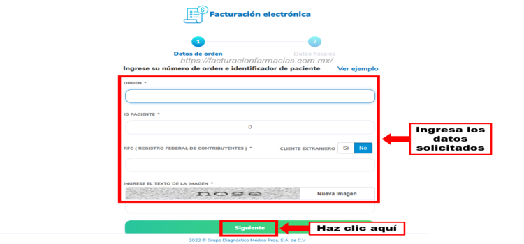 Facturación en Laboratorios Chopo