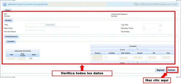 Facturación en Olab
